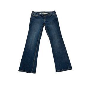 Size 10 Michael Kors Dark Wash Denim Blue Jeans Straight Leg Boot Cut